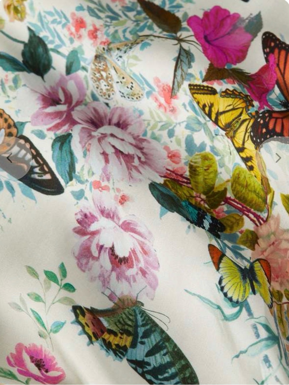 L’AGENCE Akiya Butterflies Midi Maxi Dress Sz Large NWT - Picture 5 of 6